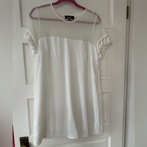 EUC LULUS WHITE DRESS SIZE LRGE